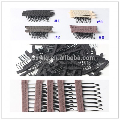 Wig combs for sewing on the wig caps steel wig clip combs