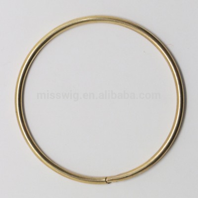 C-18 Human Hair Color Rings Metal Circle Rings