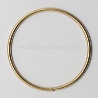 C-18 Human Hair Color Rings Metal Circle Rings